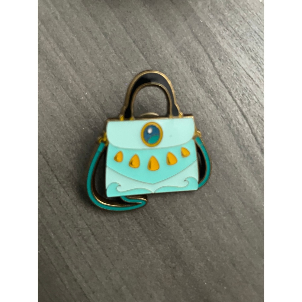 Disney Princess Mystery Pin Jasmine Handbag Teal Gold Enamel Pin